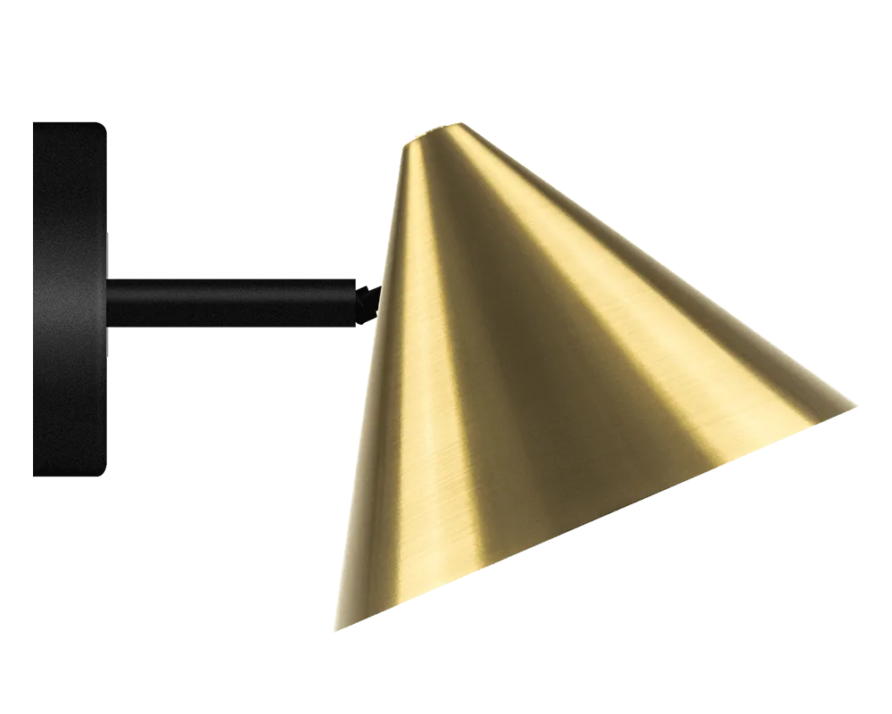 Westal - Tratt Micro IP20 - Vägglampa - Mässing