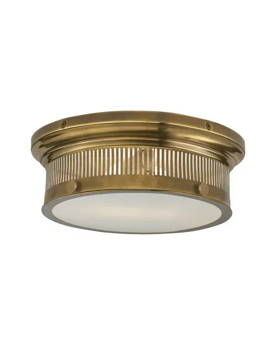 Alderly Small Flush Mount Antique Brass