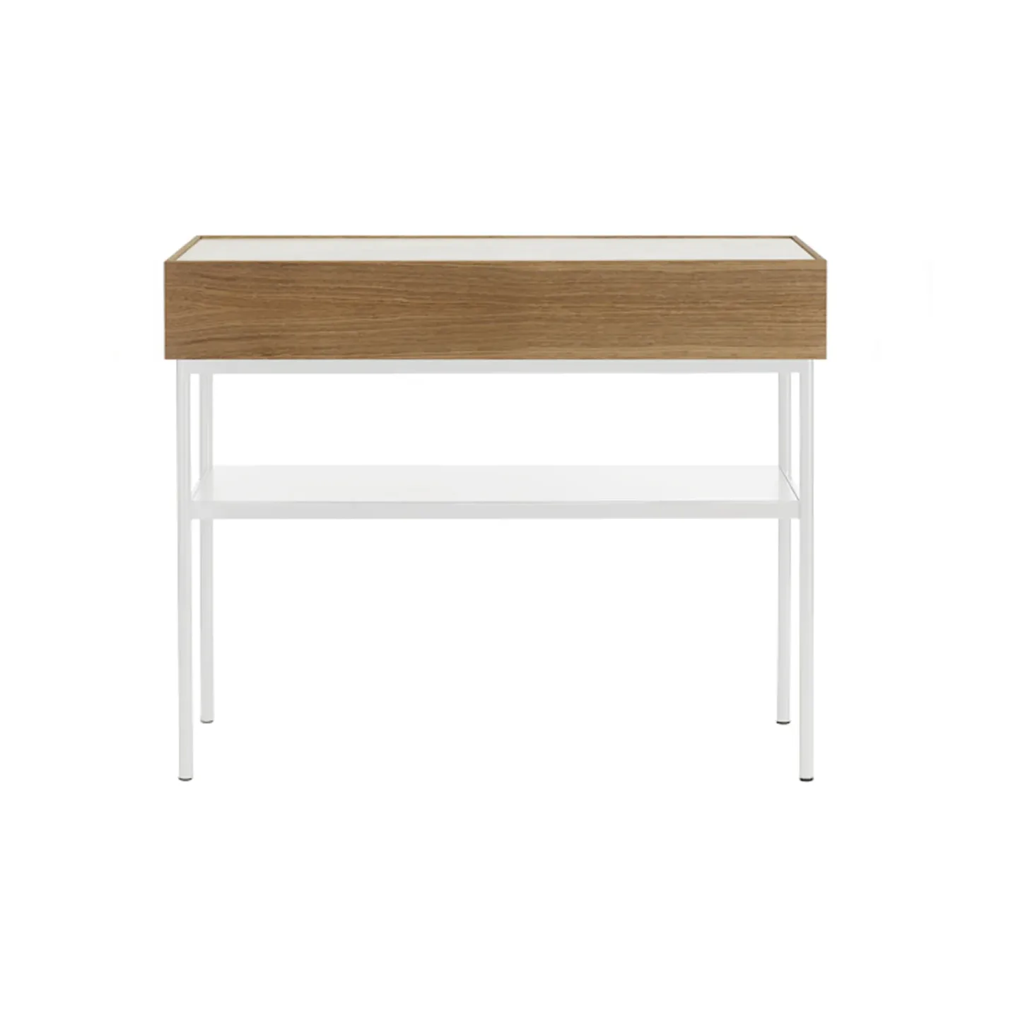 Asplund Luc 100 Konsolentisch Walnussgebeizte Eiche-Carrara marmorplatte, P4