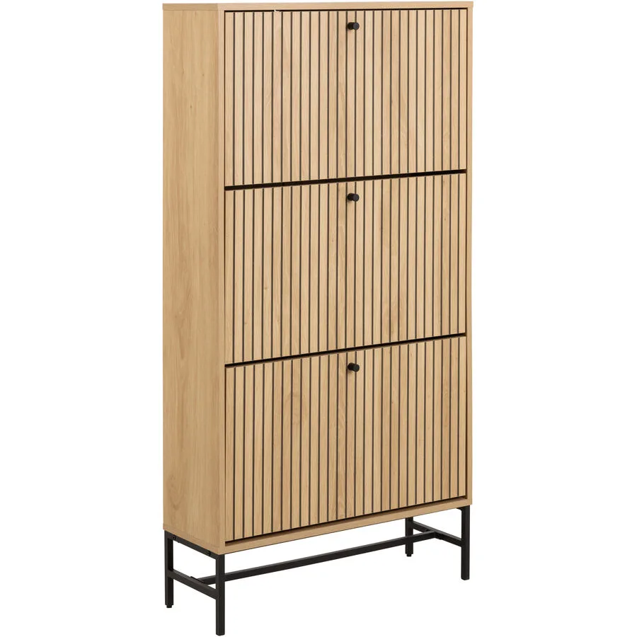Schuhschrank Albany natur MDF/Stahl B 71.6 cm H 140.4 cm