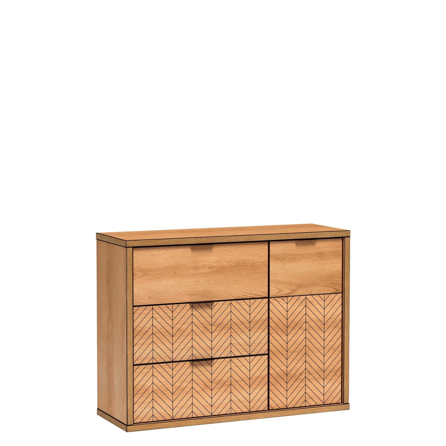 Fonti Skänk 118 cm - Brun|svart