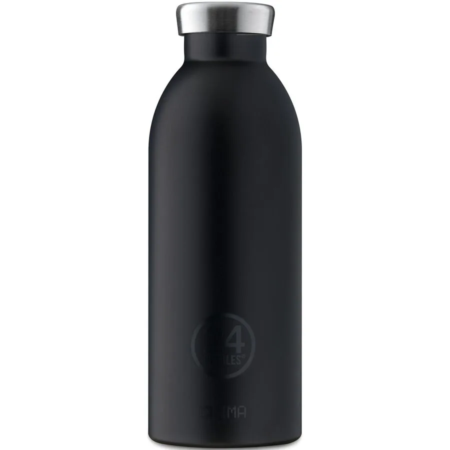 Thermosflasche 24 Bottles Schwarz Edelstahl 20.5 cm - Farbe: Stone Tuxedo Black