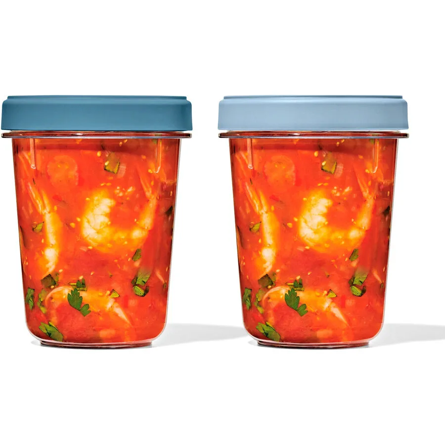 Aufbewahrungsbox Oxo Transparent Kunststoff 11.7 cm 11.7 cm 0.9 l