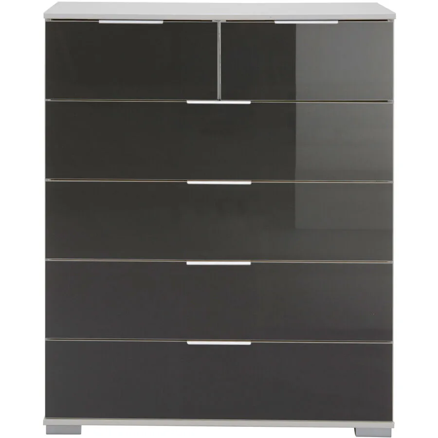Kommode Peyton C grey Holzwerkstoff B 82 H 102 cm