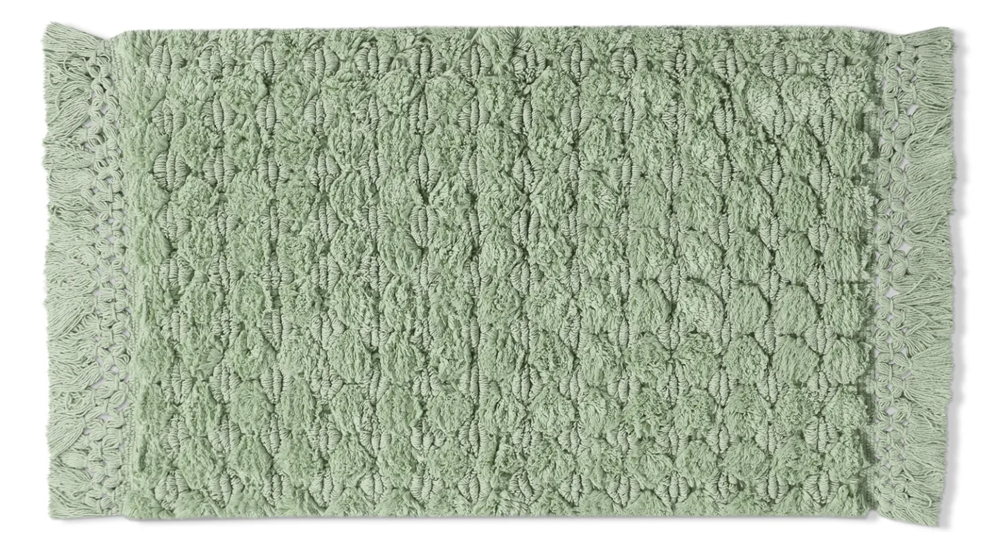 Baderomsmatte - Elvie (lysegrønn) (Størrelse: 50 x 80 cm)