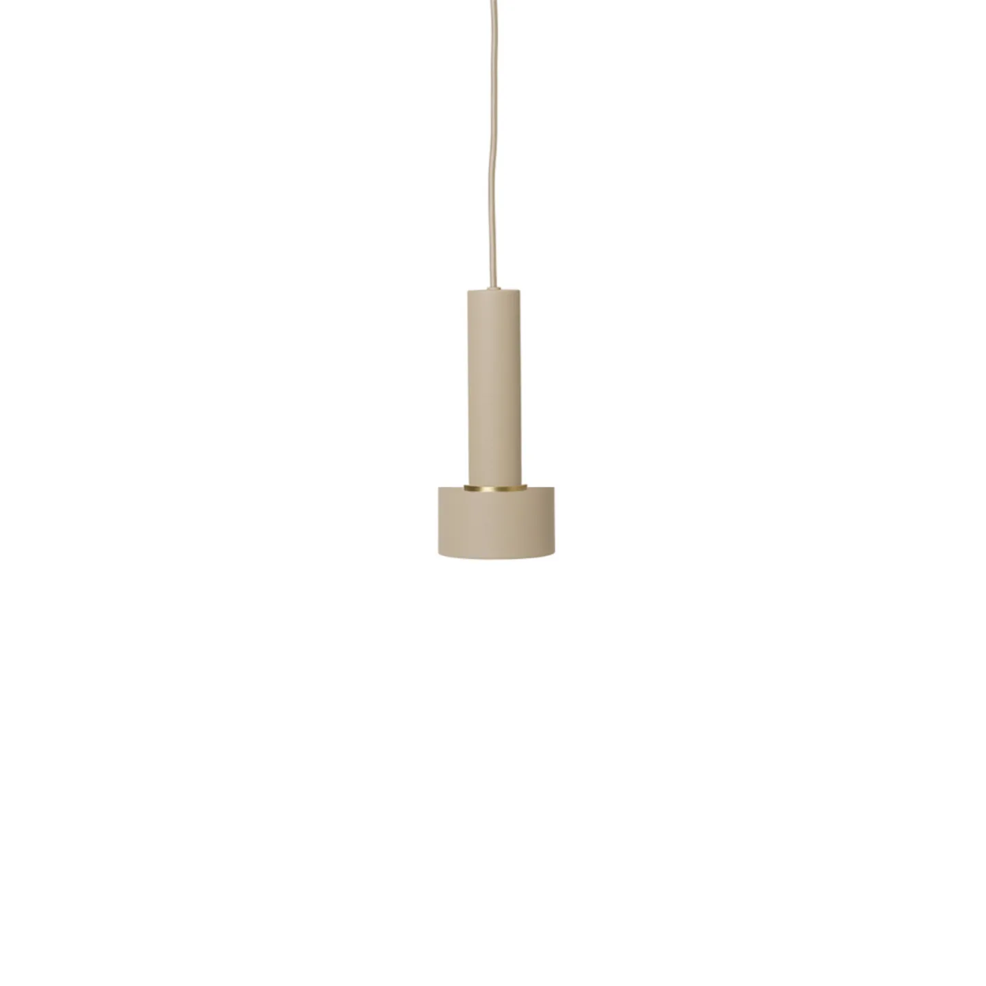 Collect Pendelleuchte Disc High Cashmere - Ferm Living - Wohnzimmer - Metall