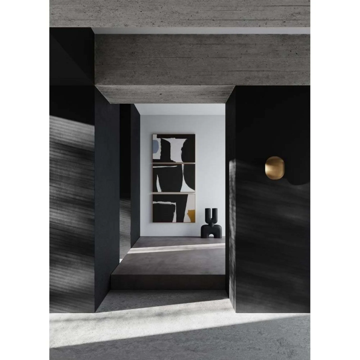 Clam Wandleuchte Messing - 101 Copenhagen - Wohnzimmer - Metall