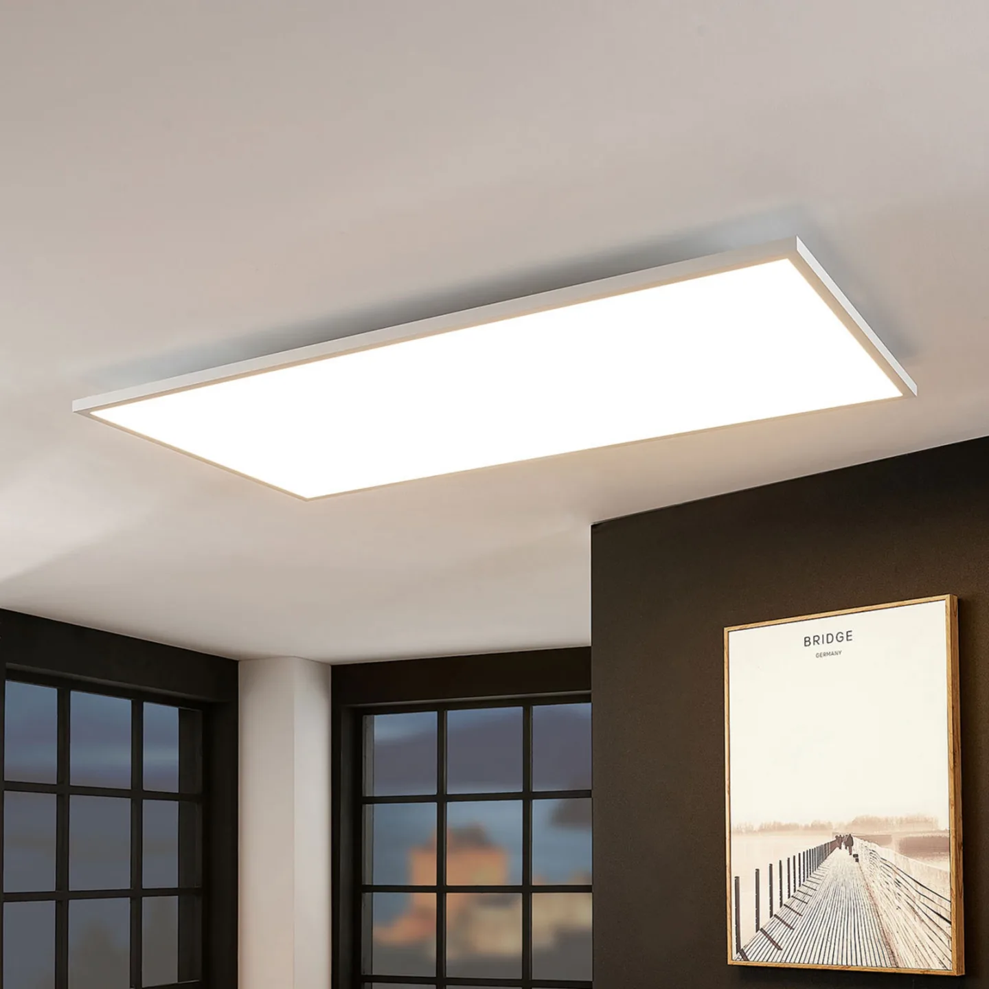 Brenda Taklampe 60x120 White - Arcchio - Stue - Moderne - Plast - Kantet