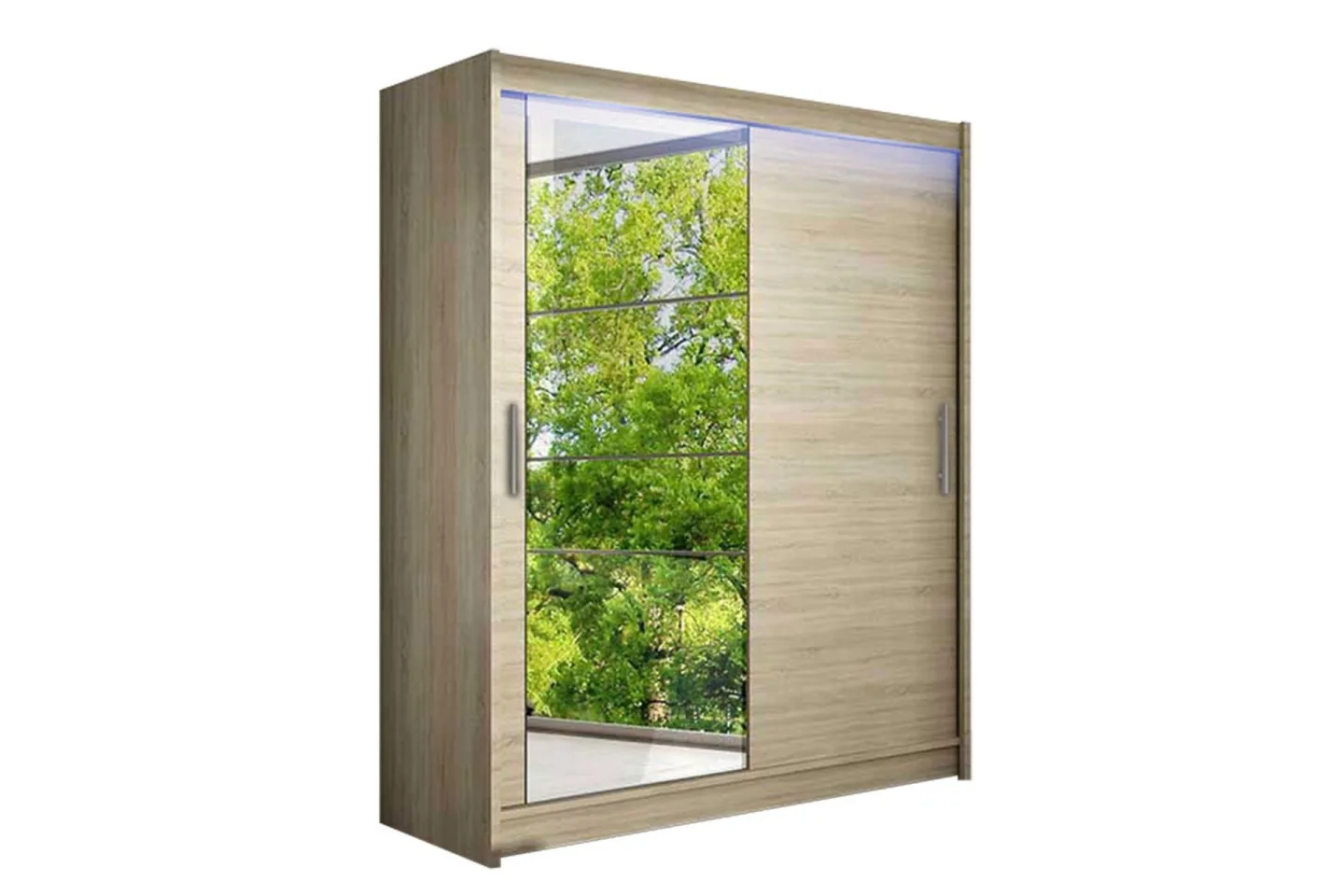 Leila Garderob med Spegel 150x200 cm - Beige