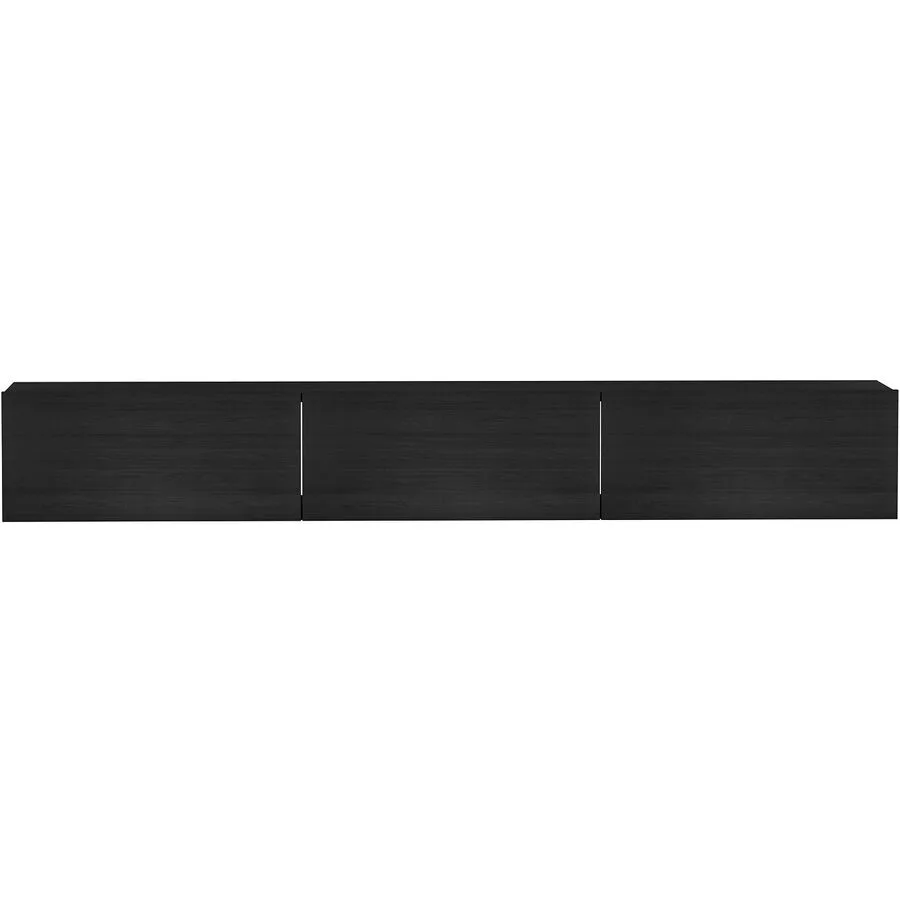 TV-Möbel Yasam schwarz Melaminbeschichtete Spanplatte B 180 cm