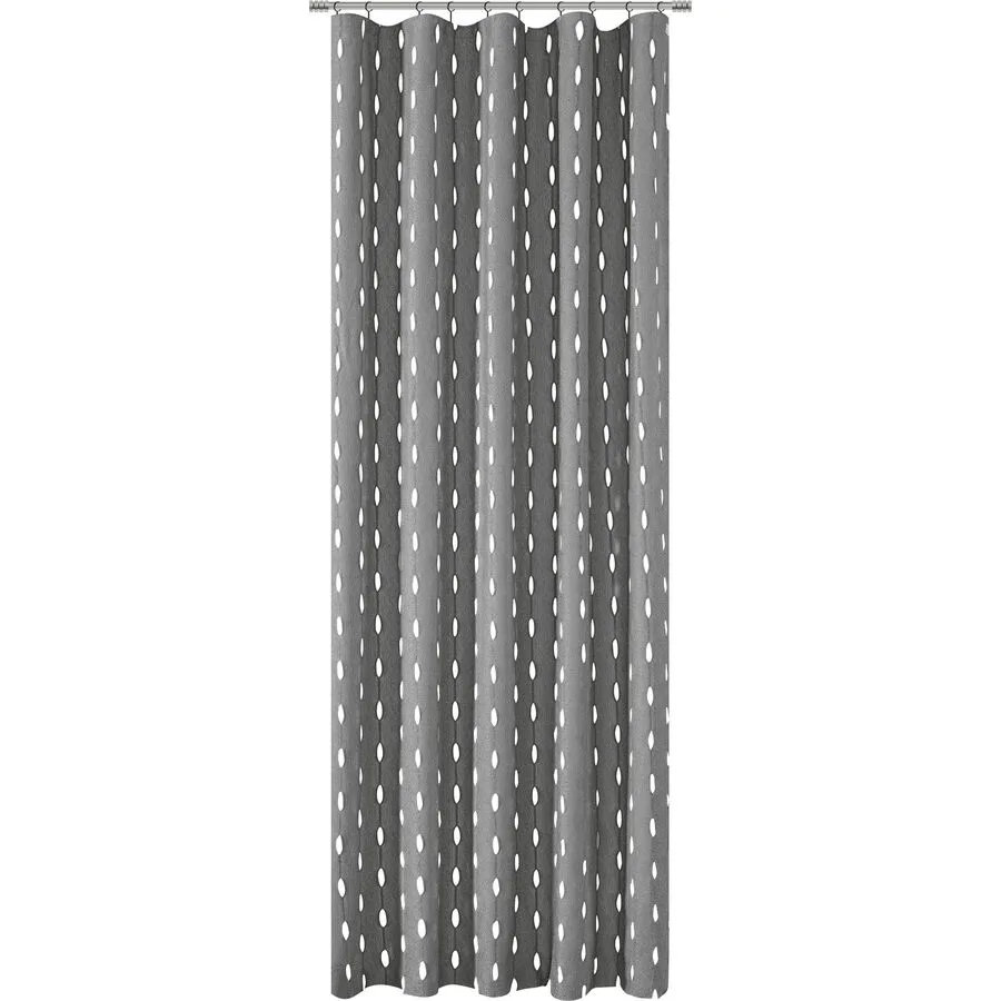 Vorhang Amy Grau Polyester 135 cm