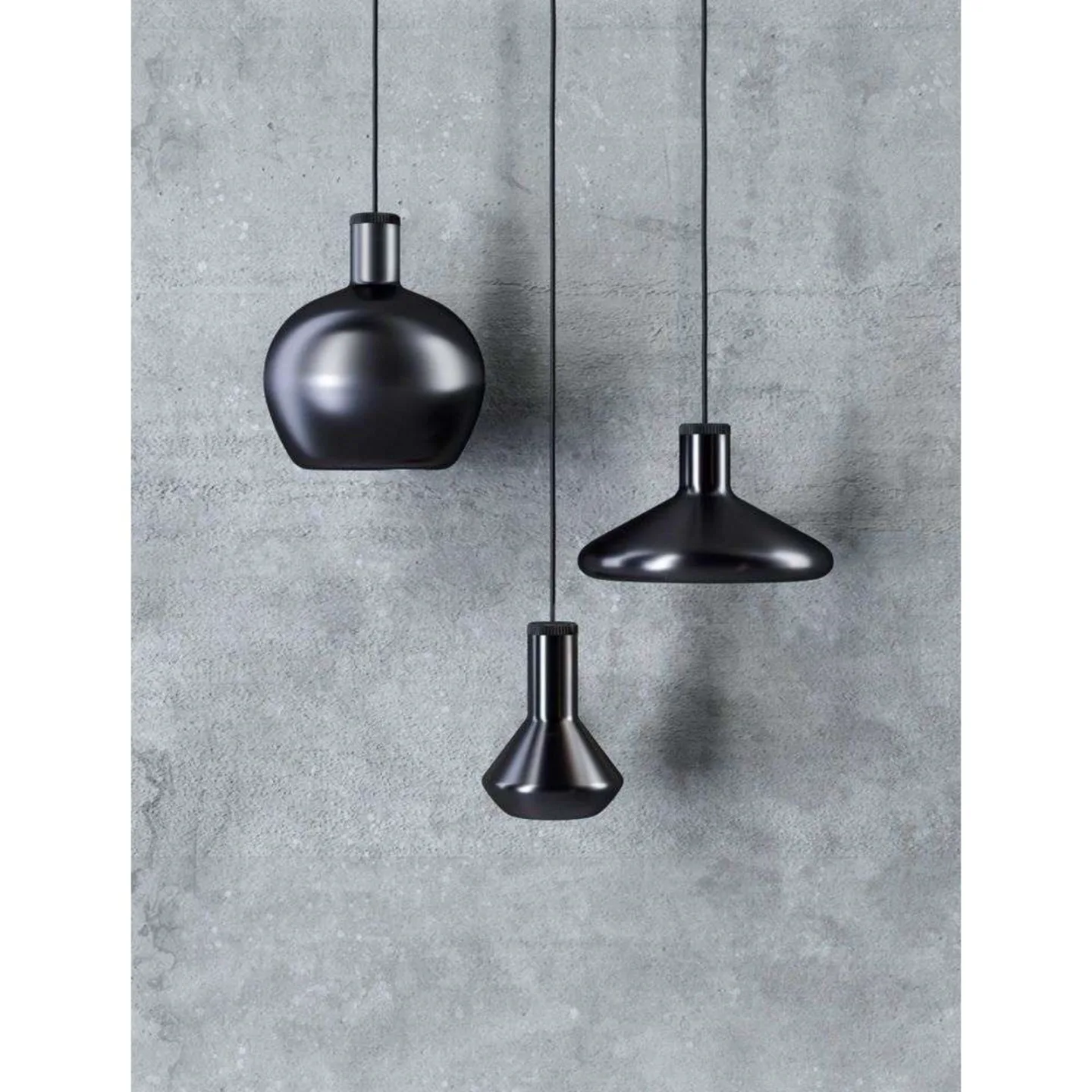 Flask B pendellampe, sort - Diesel Living with Lodes - Køkken - Glas