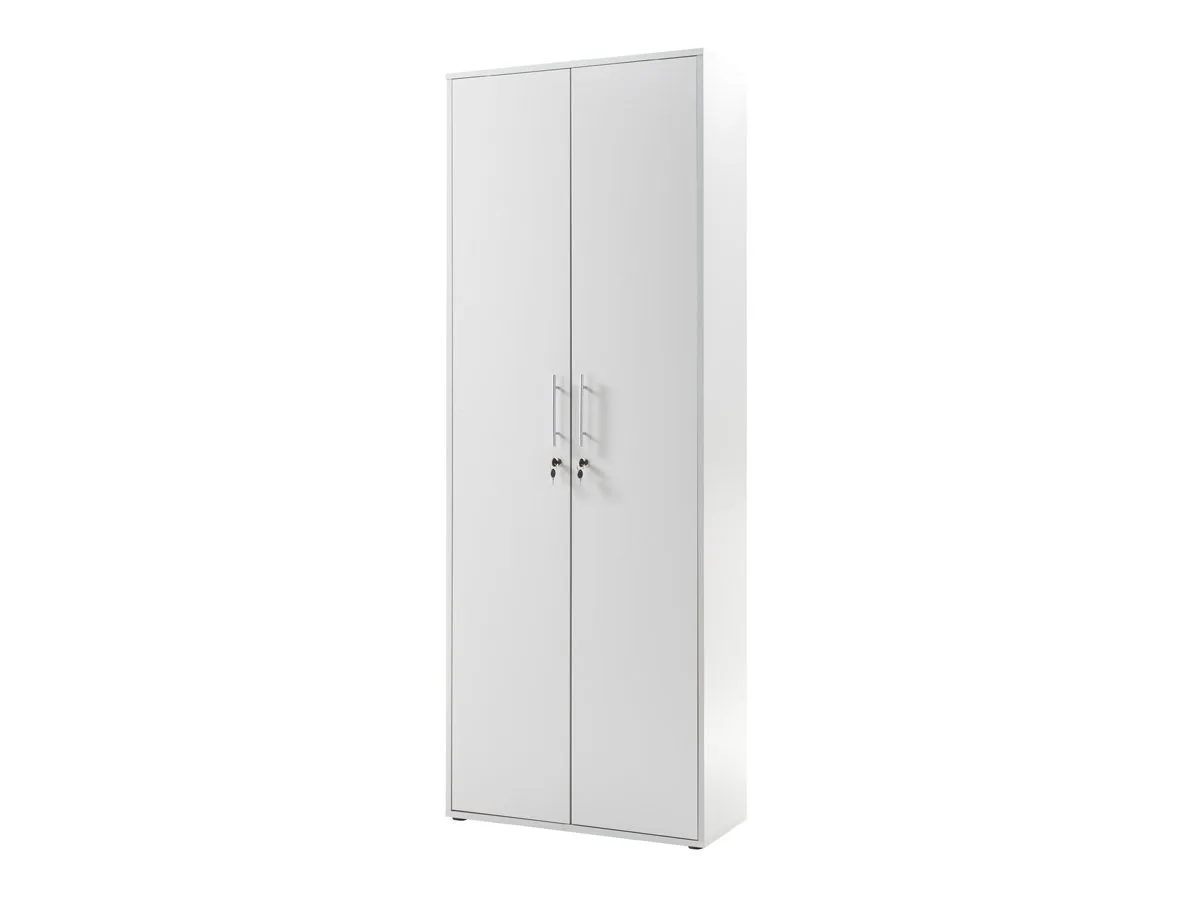 Büroschrank lichtgrau 80 cm x 216 cm - 5 Einlegeböden - PRONTO