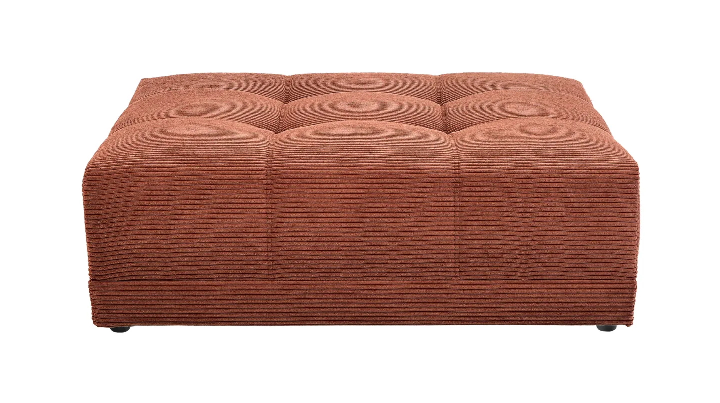 Hocker Sitzhocker 126 x 125 cm Cord rost - JANNI