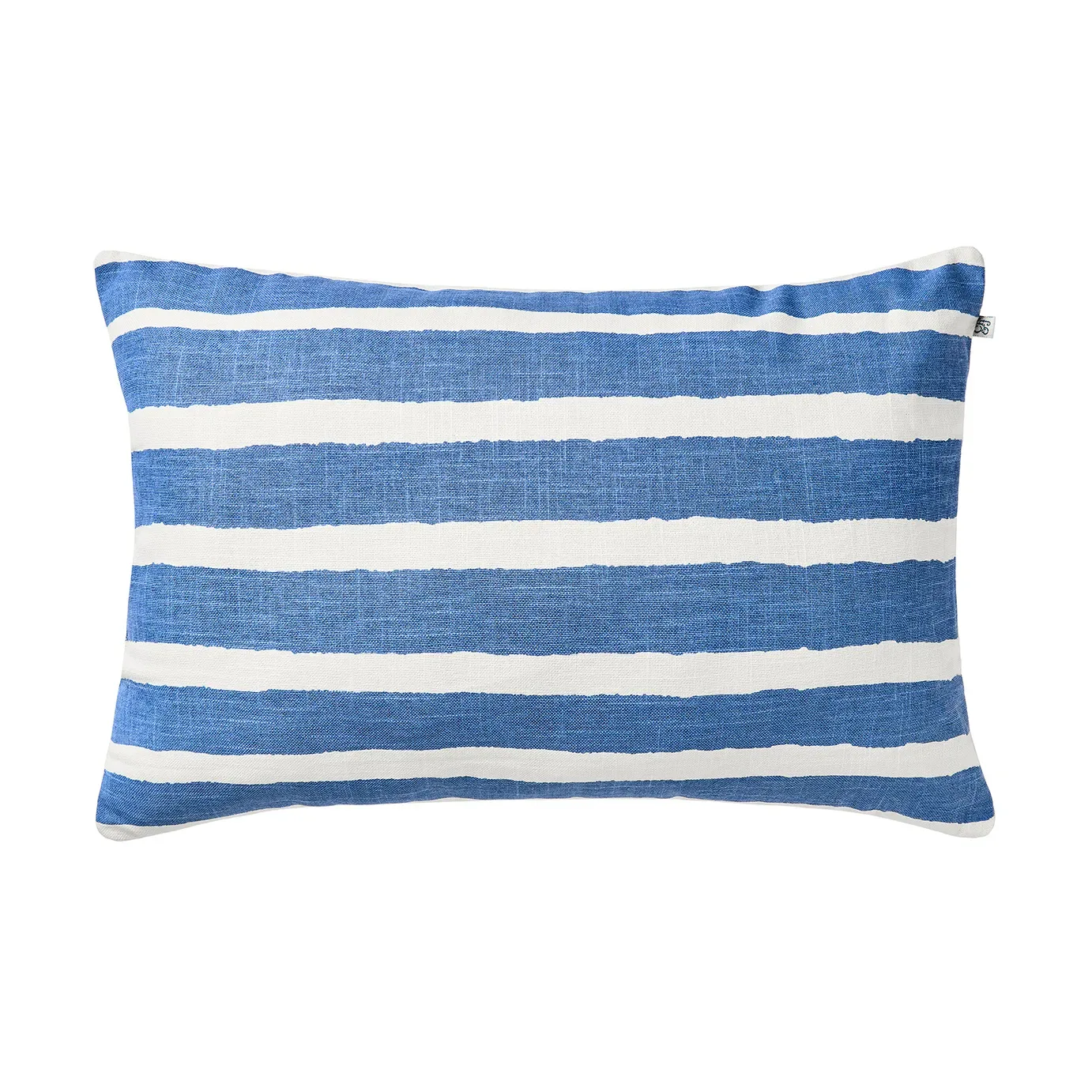 Chhatwal & Jonsson Block Stripe utomhuskudde 40x60 cm Riviera blue-off white