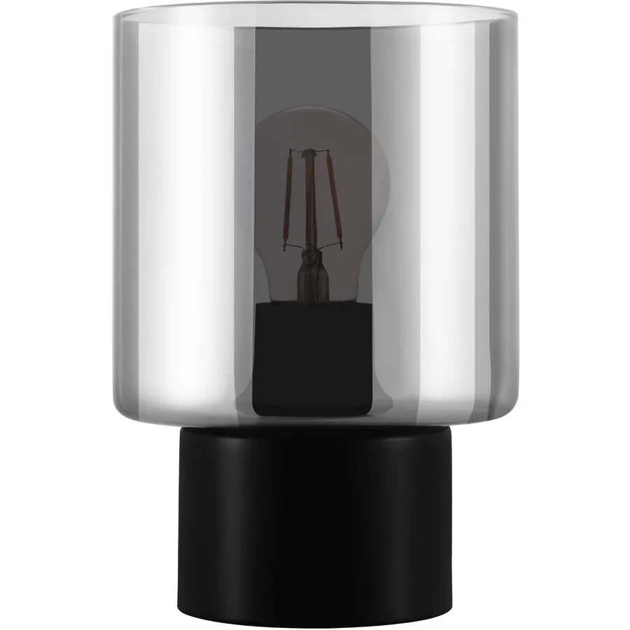 Eglo Tischlampe Gorosiba Schwarz/Transparent Stahl/Glas 0 cm 0 cm - Material: Glas/Stahl