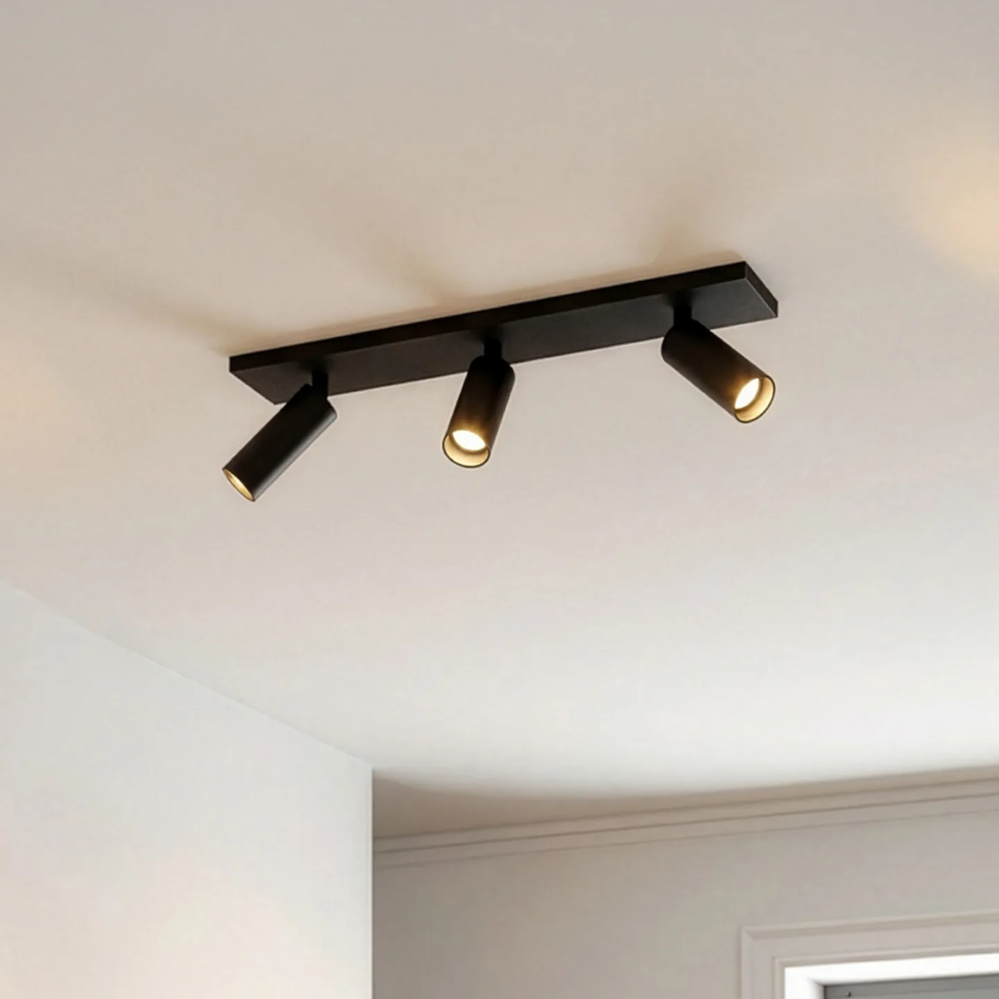 Brinja Slim takspotlight, 3 lampor, GU10 MR11, svart - Arcchio - Hall - Modern - Aluminium - Med flera ljuskällor
