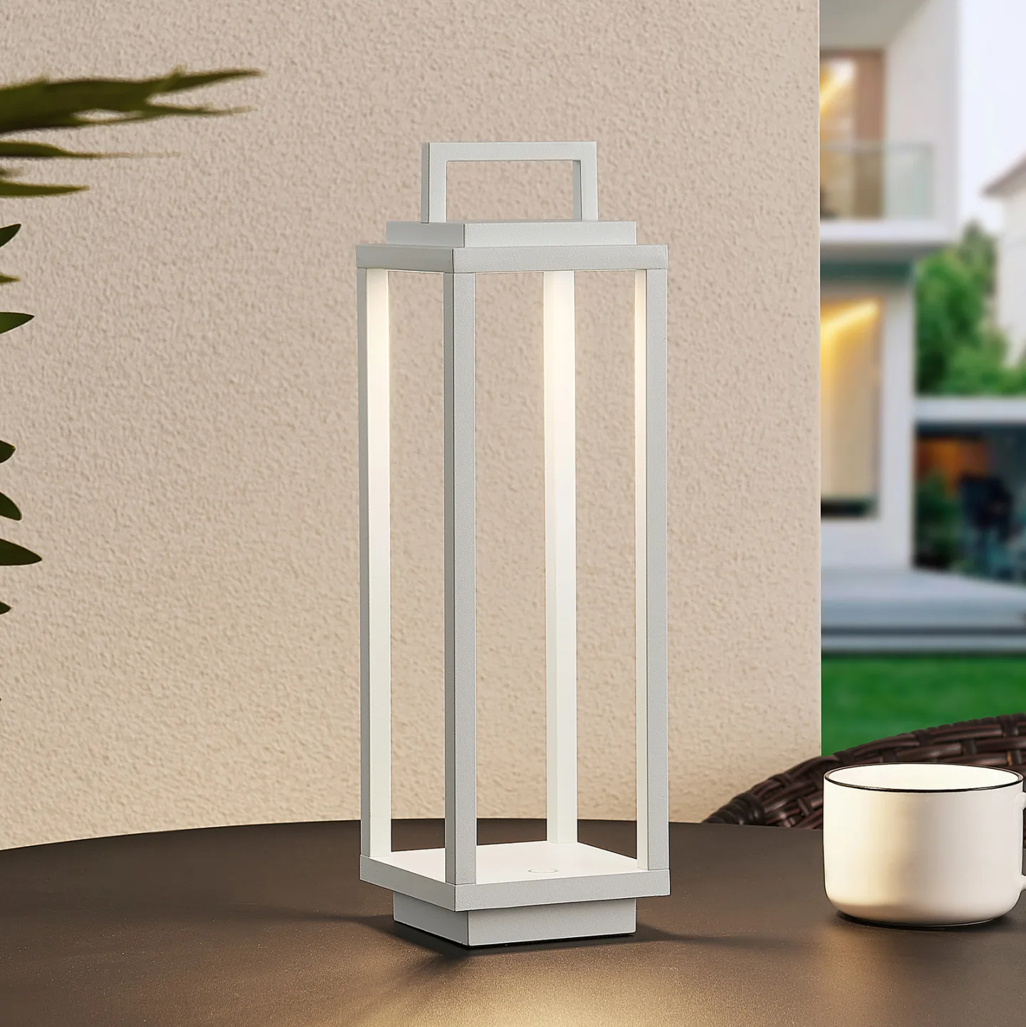 Mirina Portable Utomhus Lampa White - Lucande - Modern - Metall - Lykta