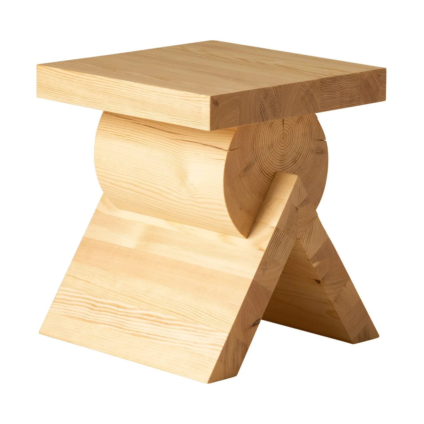 Vaarnii 006 AA Side Table Beistelltisch Matt geölte Kiefer, 40x40x45 cm