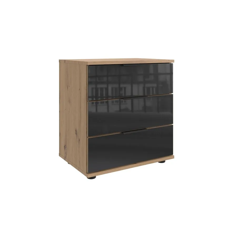 Nachttisch Metac Eiche Nachbildung Holzwerkstoff B 52 H 58 cm