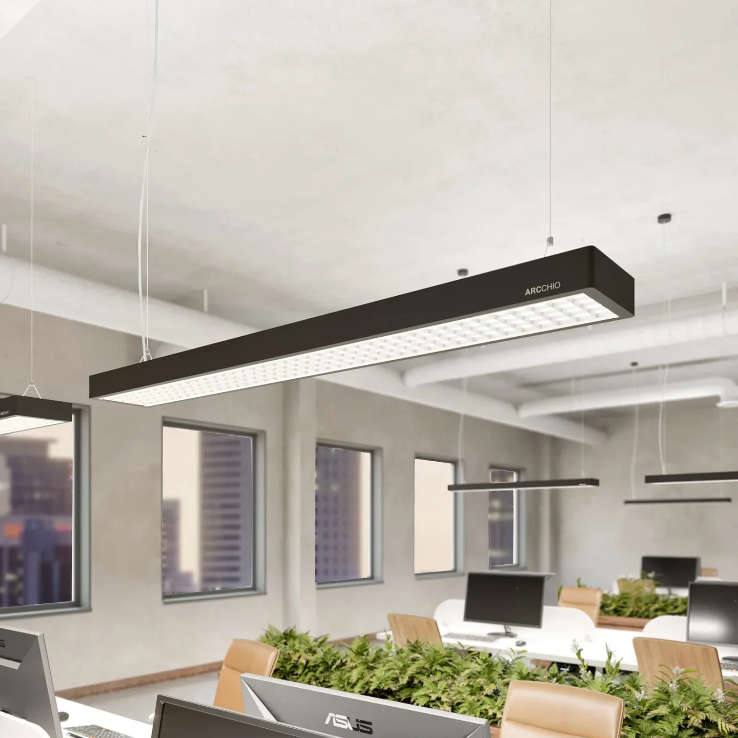 Susi Pendelleuchte Black - Arcchio - Arbeitszimmer / Büro - Modern - Aluminium - Einflammig