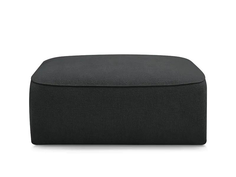 Hocker BOBOCHIC LEOPOLD 90x96x42cm stoff mit textur schwarz