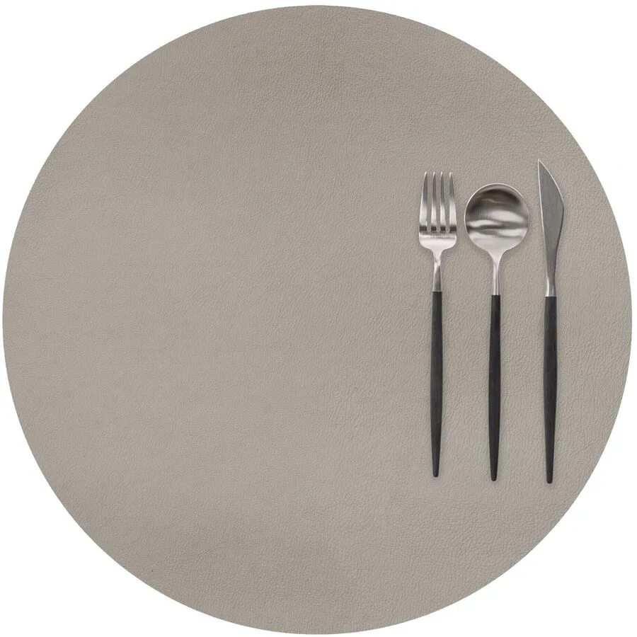 ZICZAC Tischset Togo Braun Kunstleder 38 x 38 cm