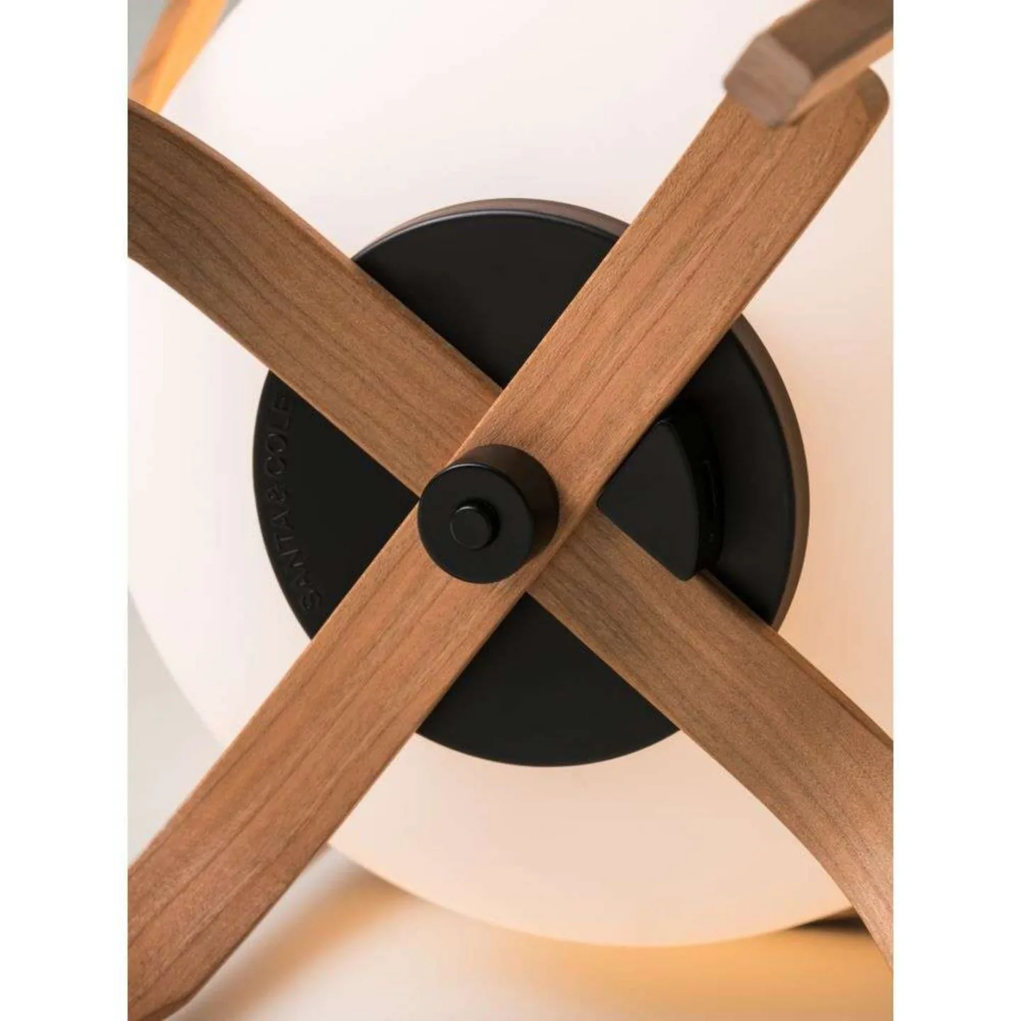 Cestita Batería Portable Tischleuchte White - Santa & Cole - Wohnzimmer - Glas