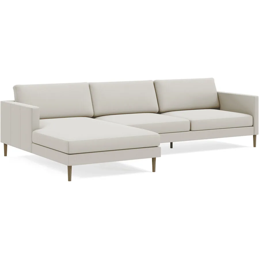 Ecksofa Domino Beige Stoff 286 cm 181 cm - Möbel Konfigurator: Traummöbel individuell zusammenstellen