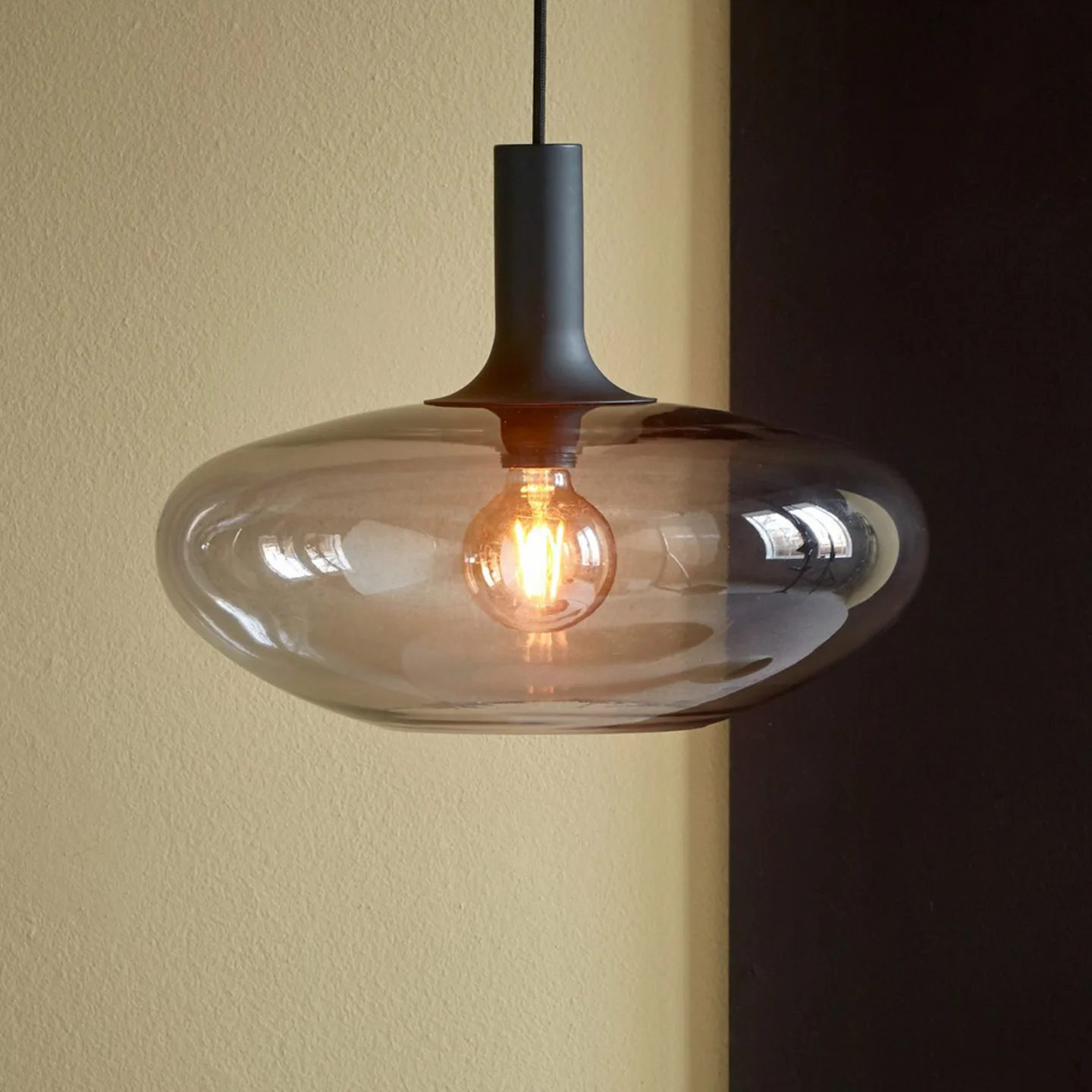 Alton 35 Pendelleuchte Smoke - Nordlux - Wohnzimmer - Modern - Glas - Einflammig