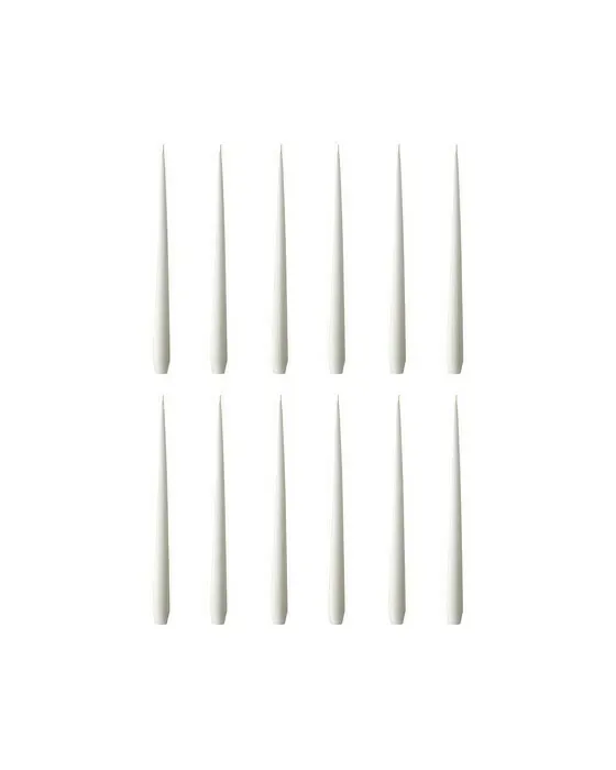 Taper Candles Pure White 12-pack
