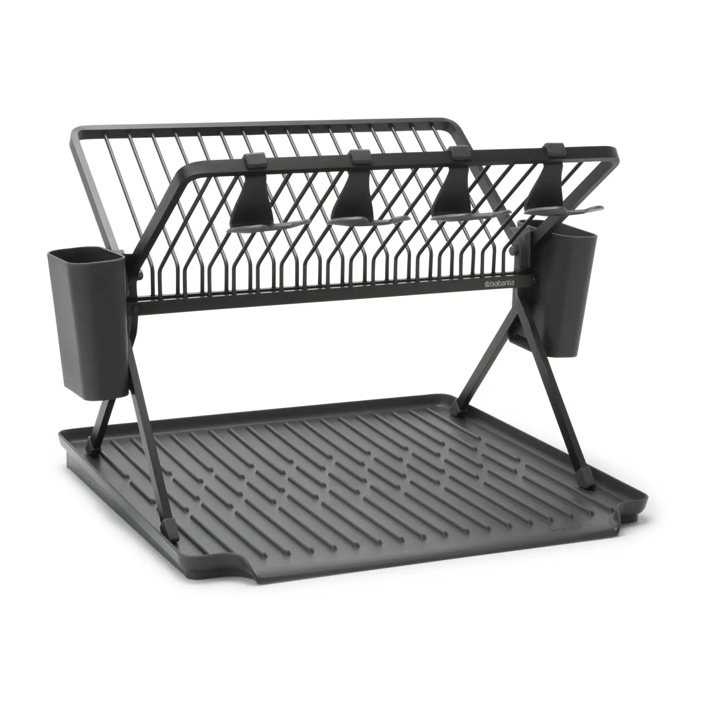 Brabantia Sinkside zusammenklappbarer Geschirrkorb 51cm Dunkelgrau