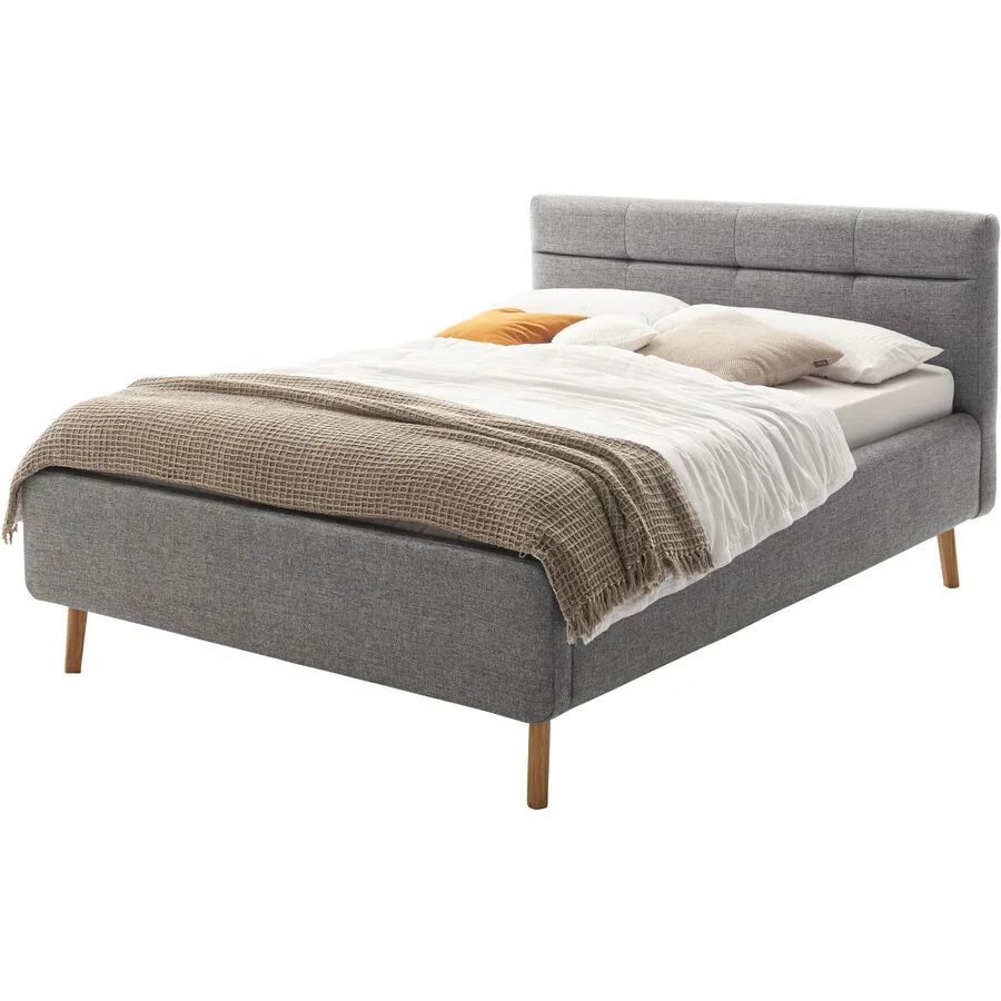 Bett Euvil Grau Polyester 140 x 200 cm