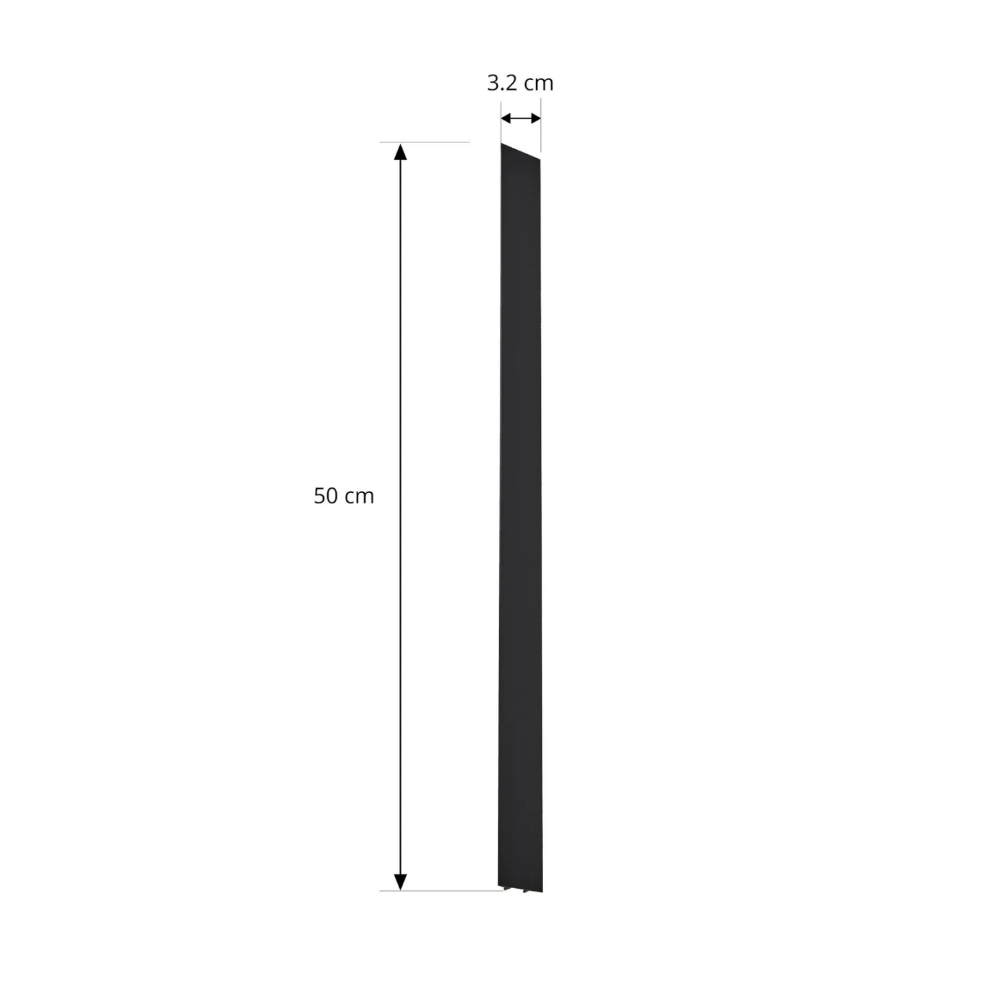 Linaro Cover 50 cm Schwarz - Lindby - Kunststoff