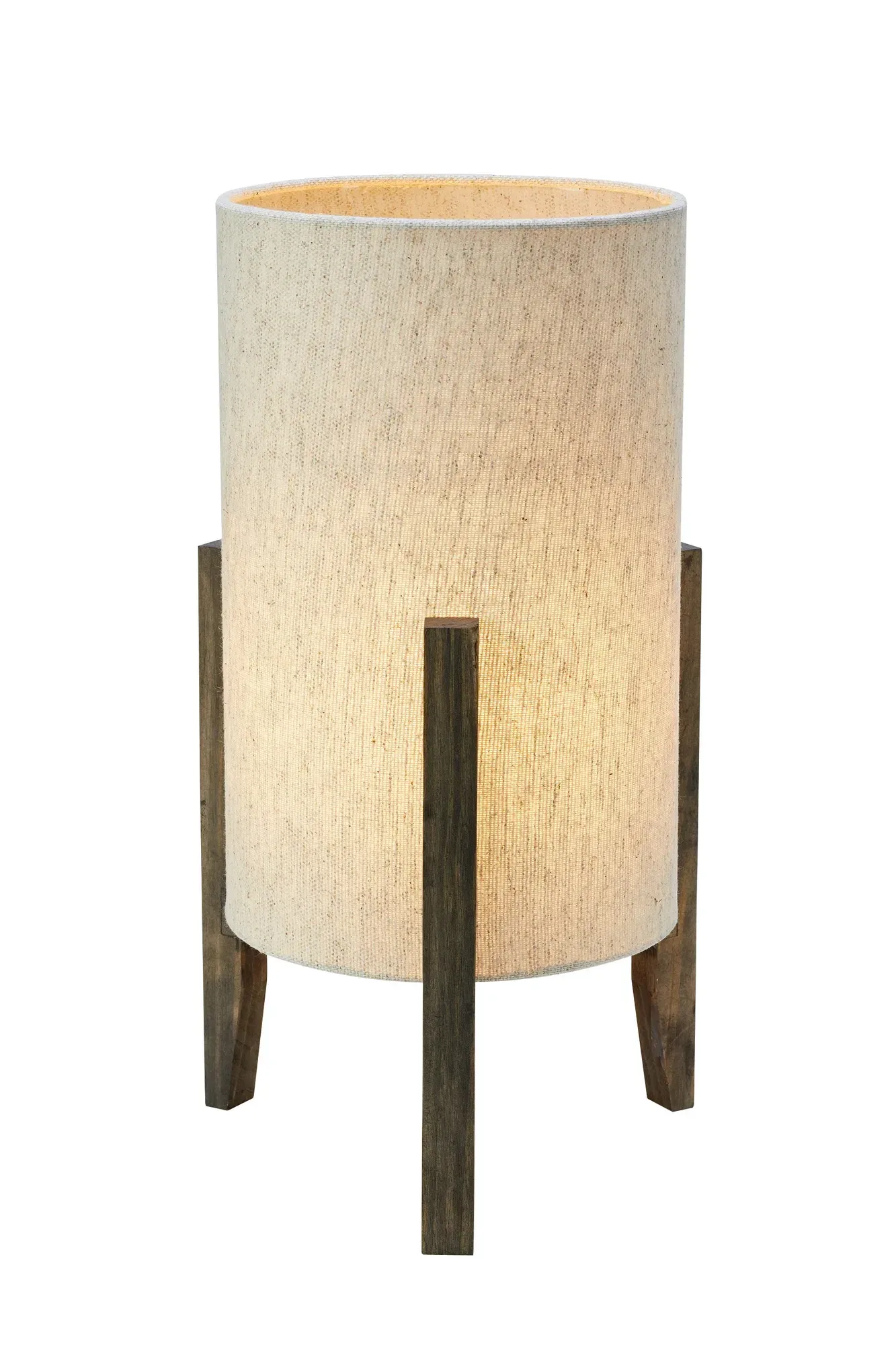 Eruca Tischlampe Weiß/Braun 39 cm