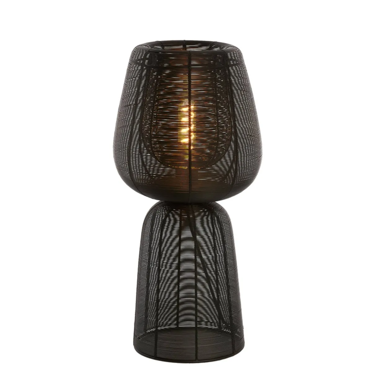 Light & Living - Aboso 54cm - Bordslampa - Svart