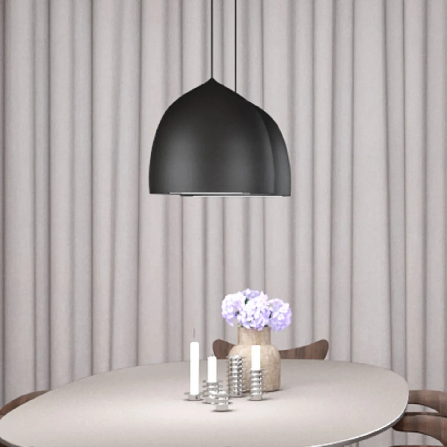 Suspence P2 Taklampa Matt Svart - Fritz Hansen - Vardagsrum - Design - Metall - Med en ljuskälla