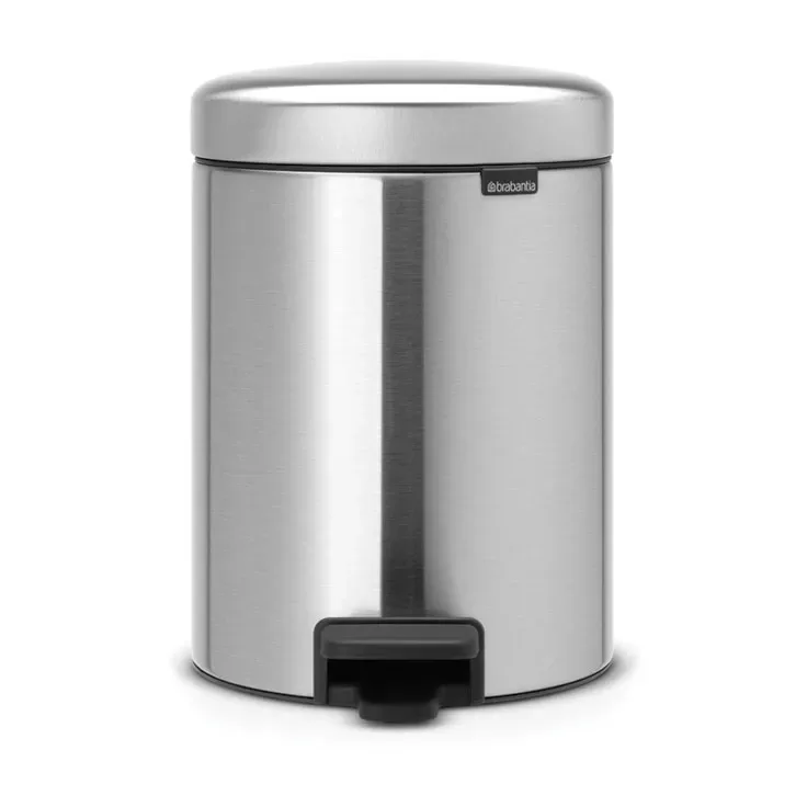 Brabantia New Icon Treteimer 5 Liter Matt steel fingerprint proof