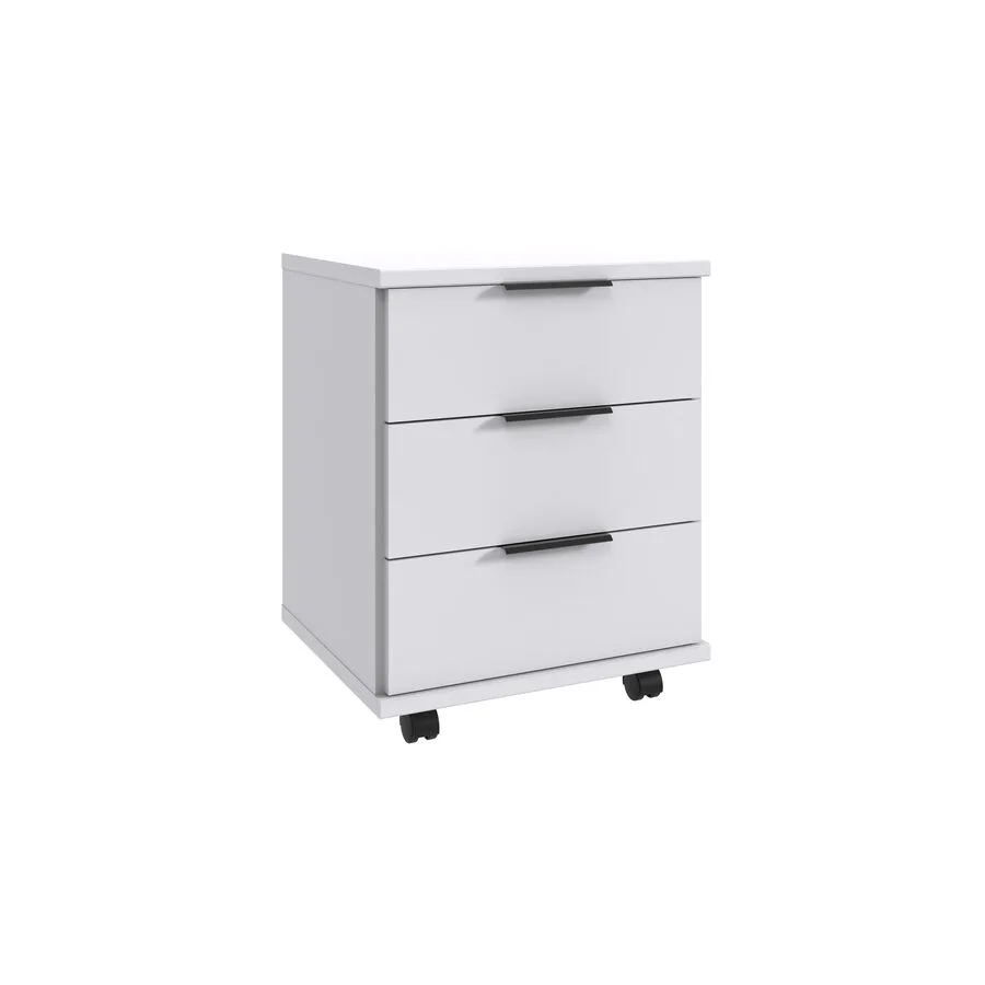 Rollcontainer Nordy weiss Holzwerkstoff B 46 H 58 cm