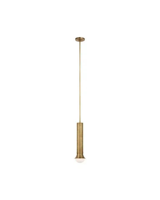 Precision Petite Elongated Pendant Antique Brass