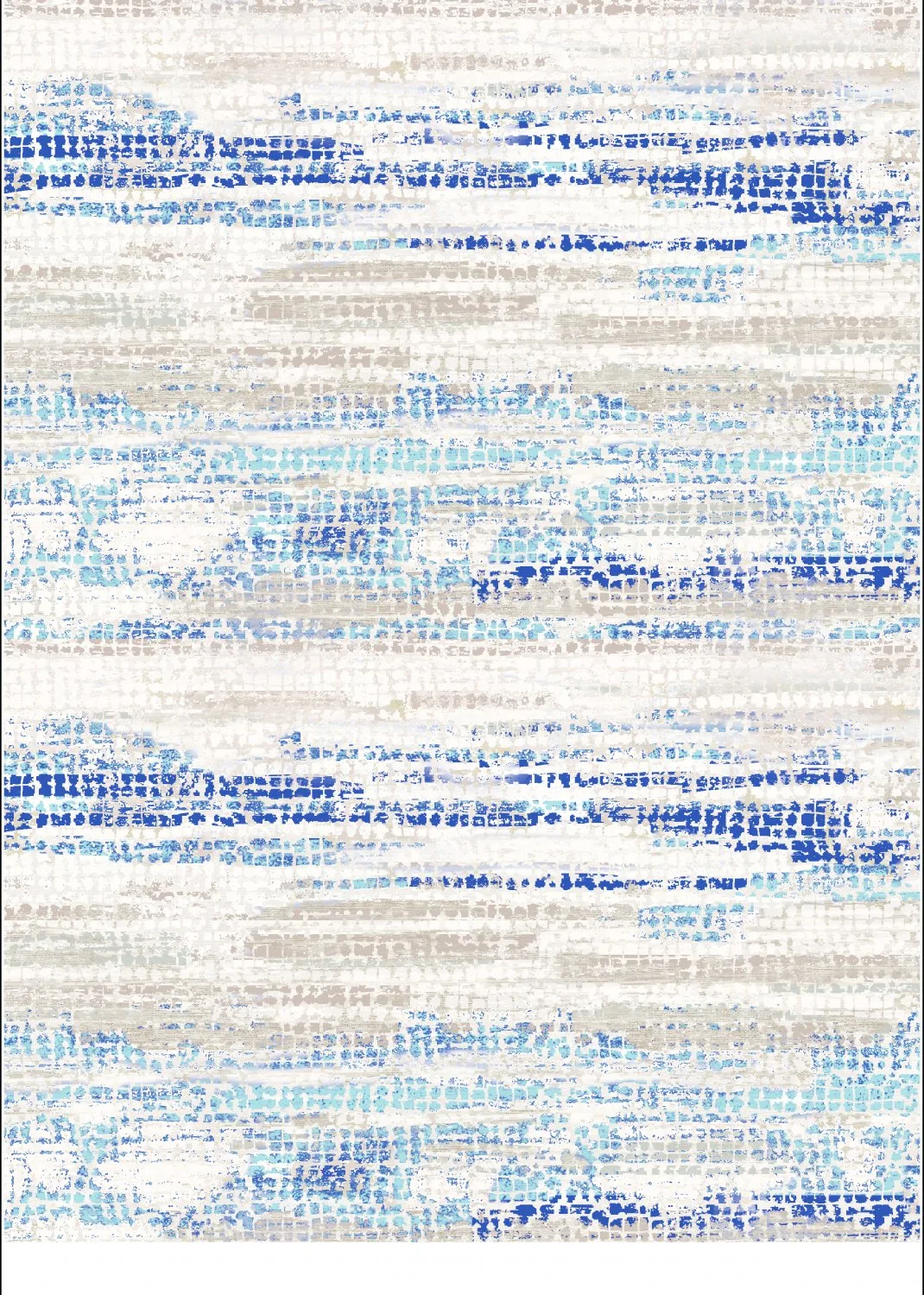 Wilton-teppe - Yafran (blå) (Størrelse: 160 x 230 cm)
