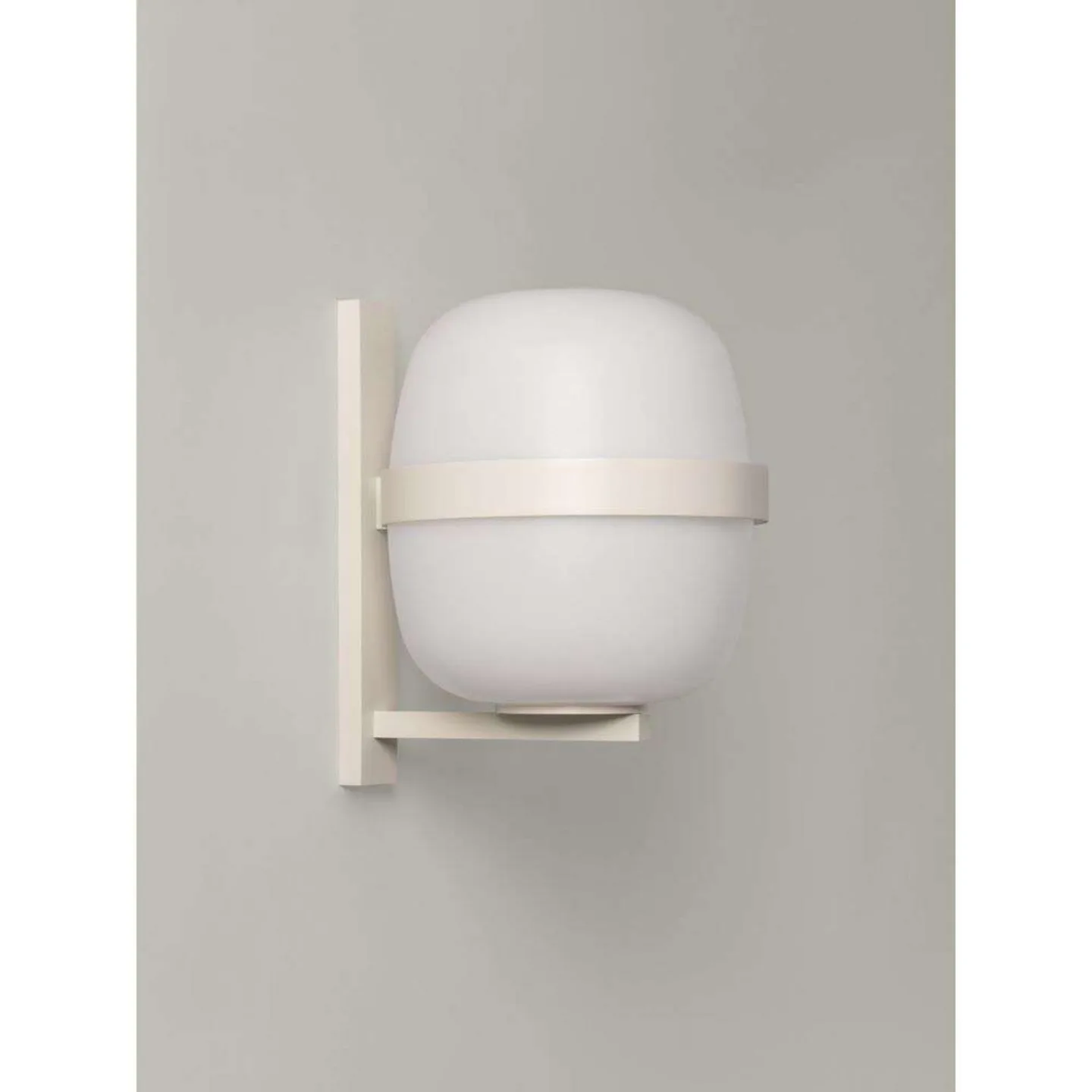 Wally Cesta Udendørs Væglampe White Large - Santa & Cole - Terrasse - Metal