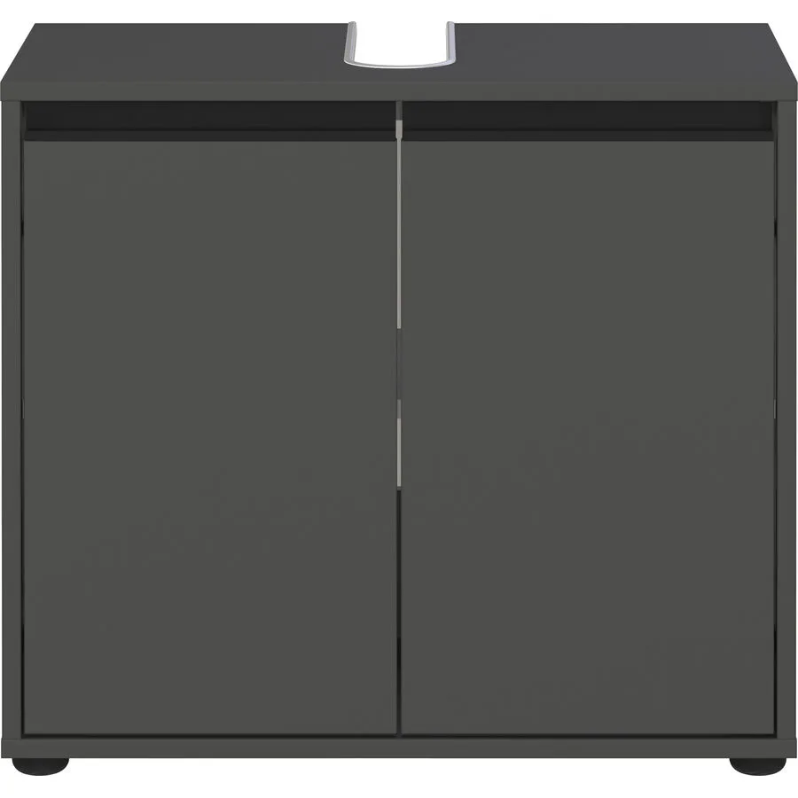 Waschbeckenunterschrank Christine graphit Holzwerkstoff B 63 T 34 H 55 cm