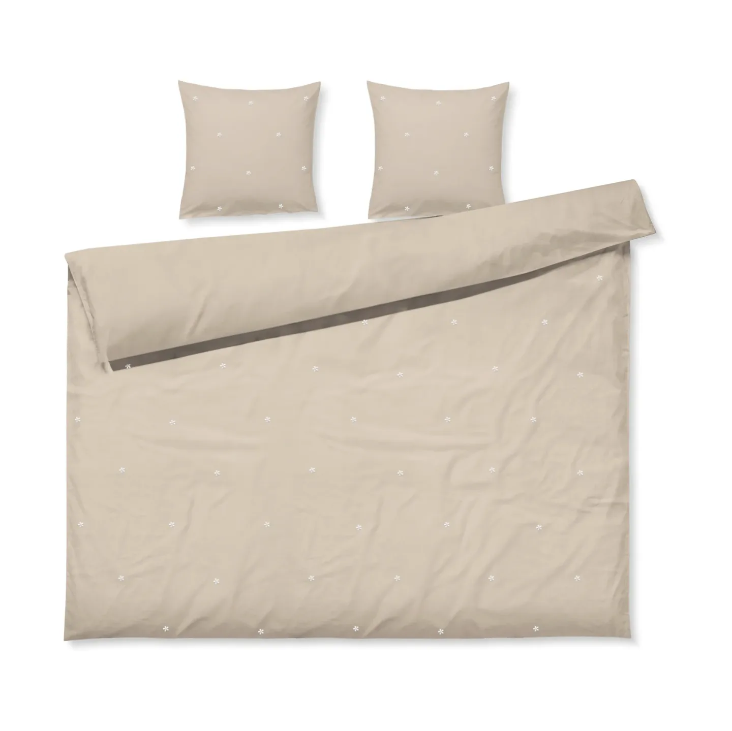 Juna Daisy bäddset 220x220 cm Sand-vit