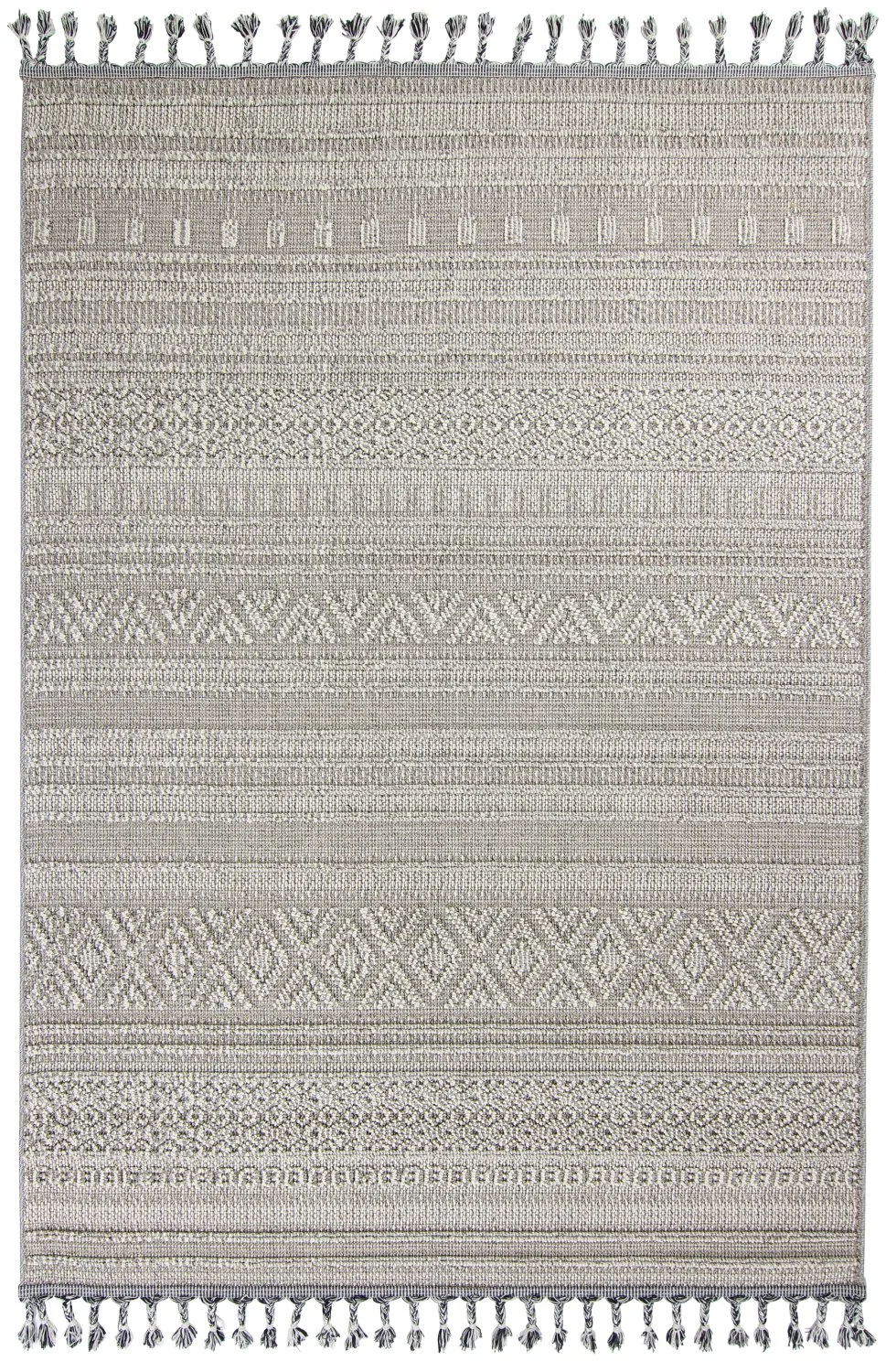 Shaggy - Indoor/Outdoor Athena (grå) (Størrelse: 160 x 230 cm)