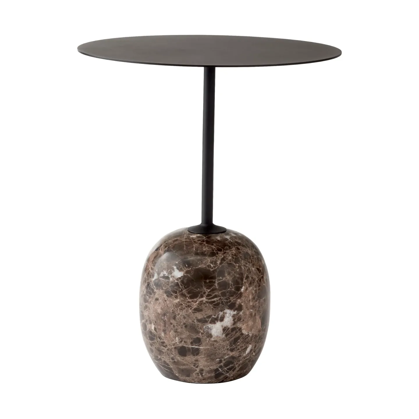 &Tradition Lato bord LN8 Warm black-Emparador marble