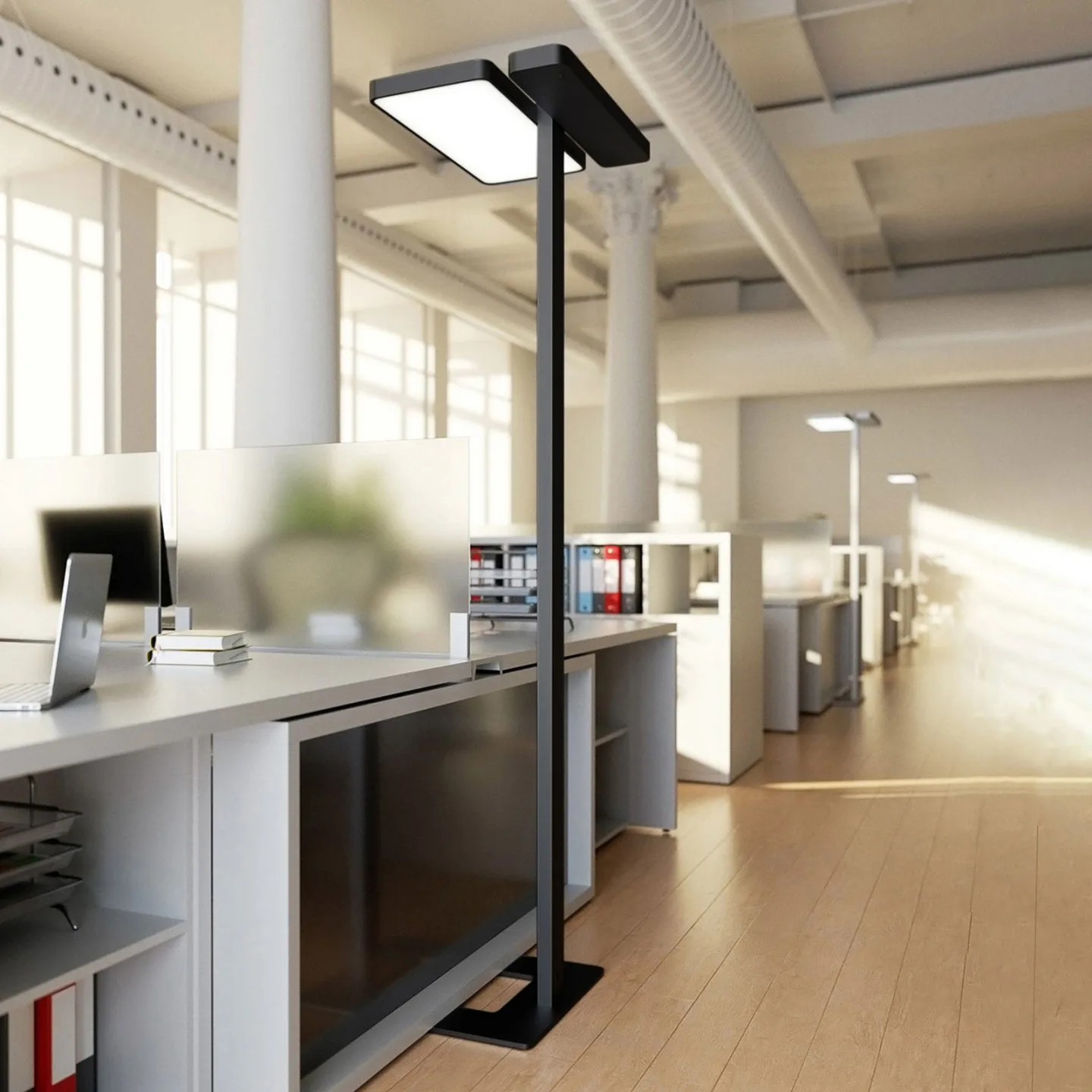 Aila LED Stehleuchte Schwarz - Arcchio - Arbeitszimmer / Büro - Modern - Aluminium