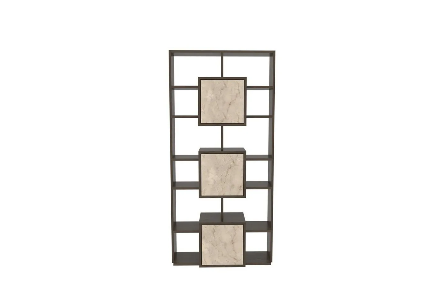 Dargaville Bokhylla 85 cm - Valnöt/Travertine