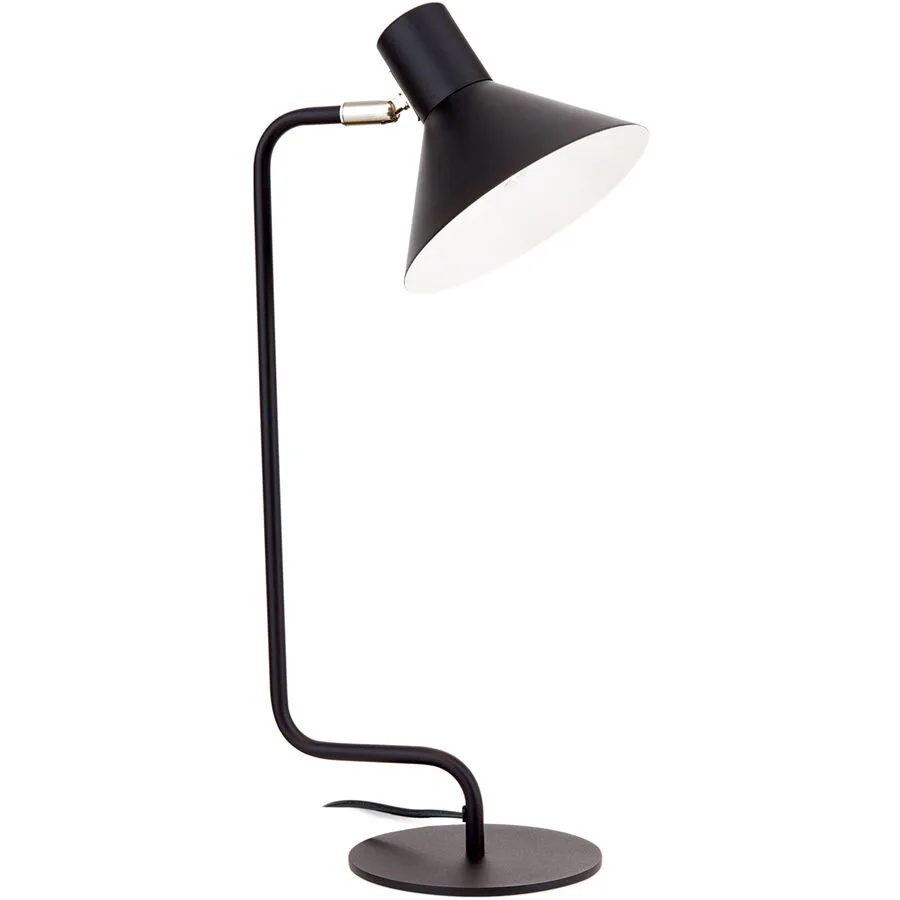 Tischlampe Viktoria Schwarz Stahl 17.5 cm 51 cm