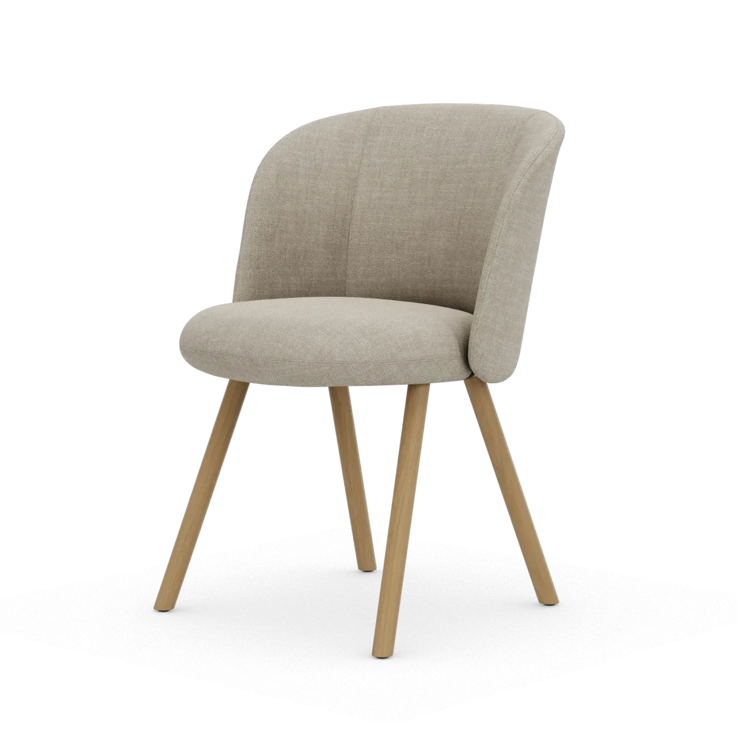 Vitra Mikado Side Chair stol Savana Pearl melange-natural oak